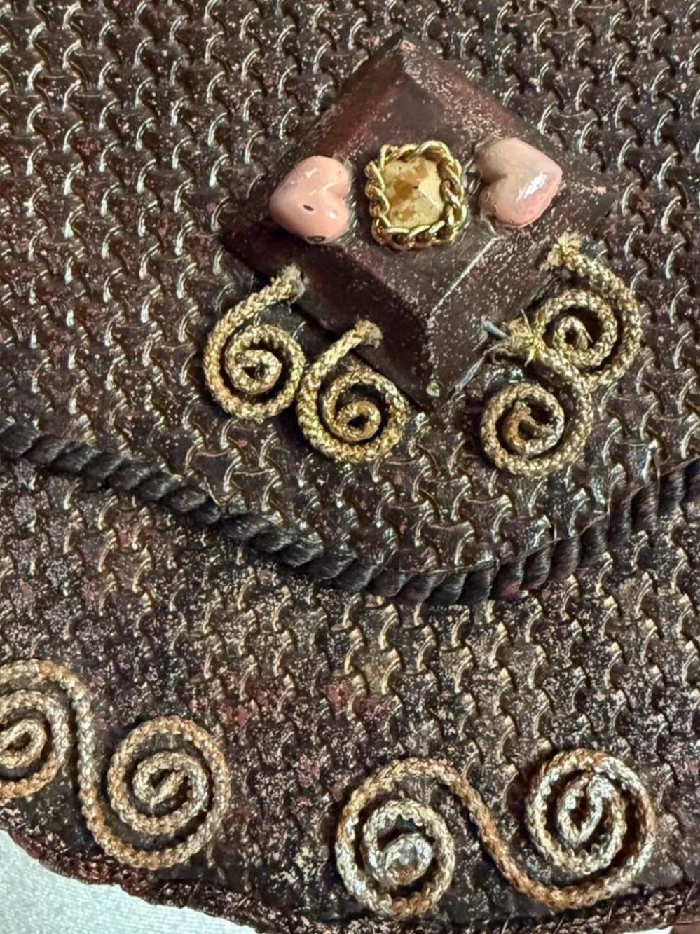Handmade one of a kind Crossbody purse/ bag - Picture 3 of 7